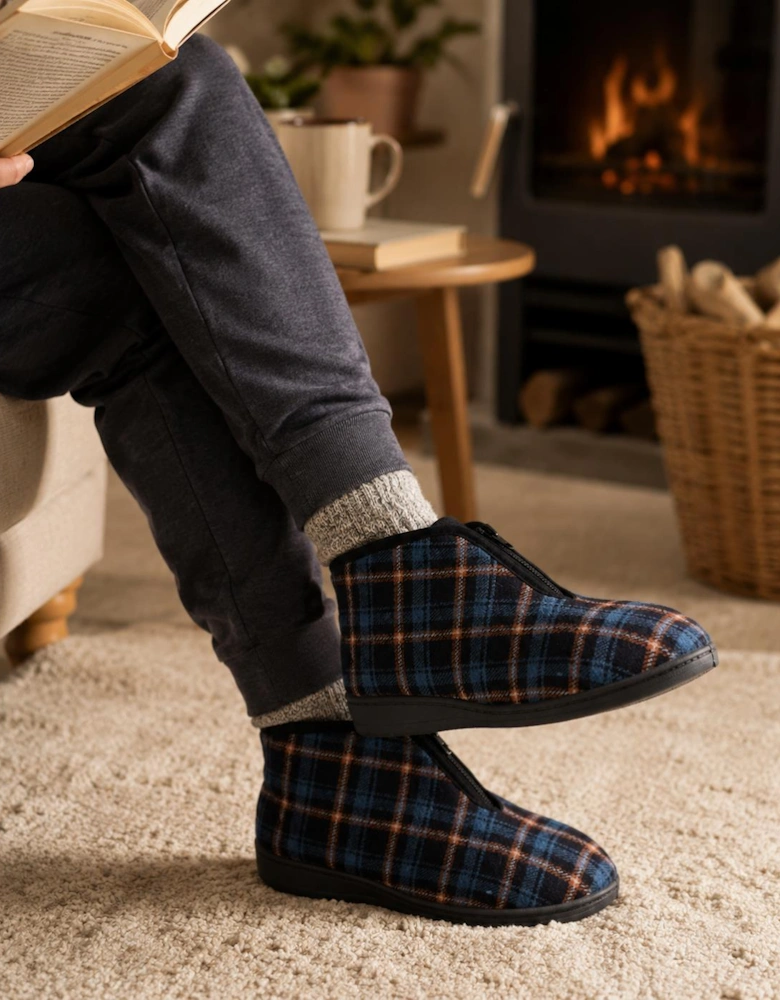 Sleepers ALFRED Mens Slipper Boots Blue