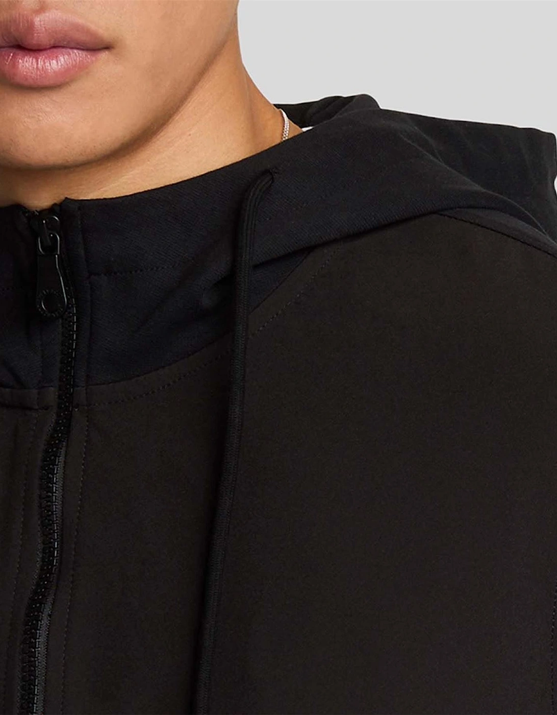 Hybrid Zip Through Hoodie