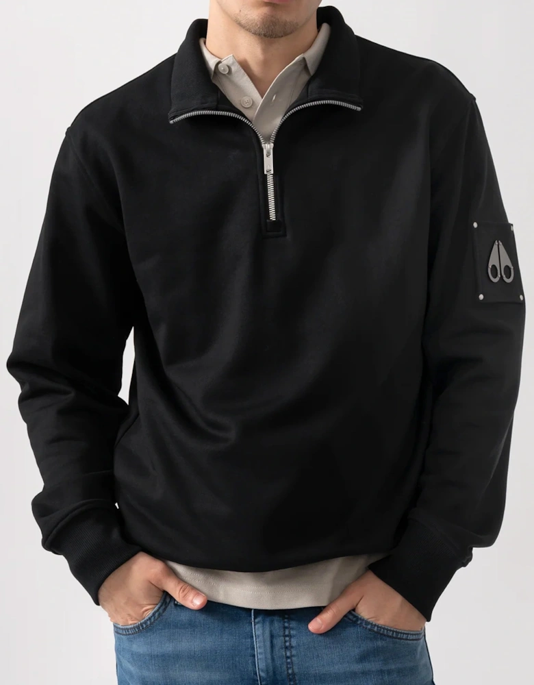 Hartsfield 1/4 Zip Sweatshirt Black