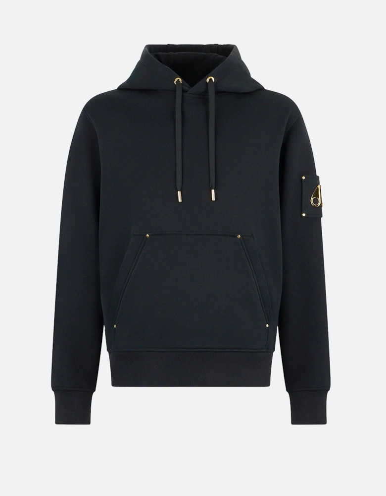 Hartsfield Gold Hooded Logo Top Black
