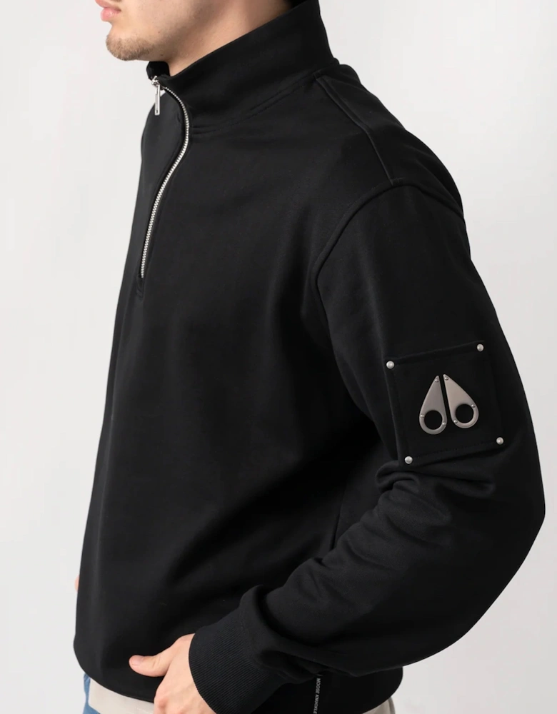 Hartsfield 1/4 Zip Sweatshirt Black