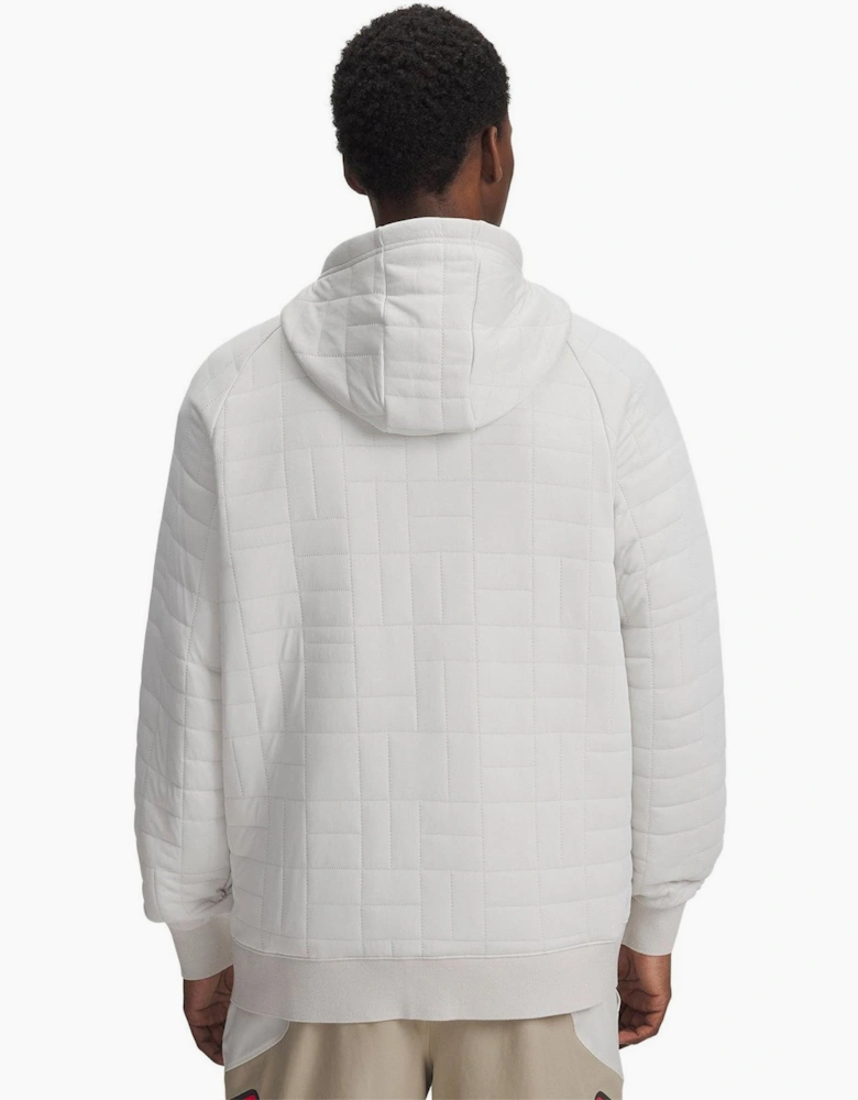 Unstoppable Textured Hooded Full Zipper Ribbed Cuff Jacket