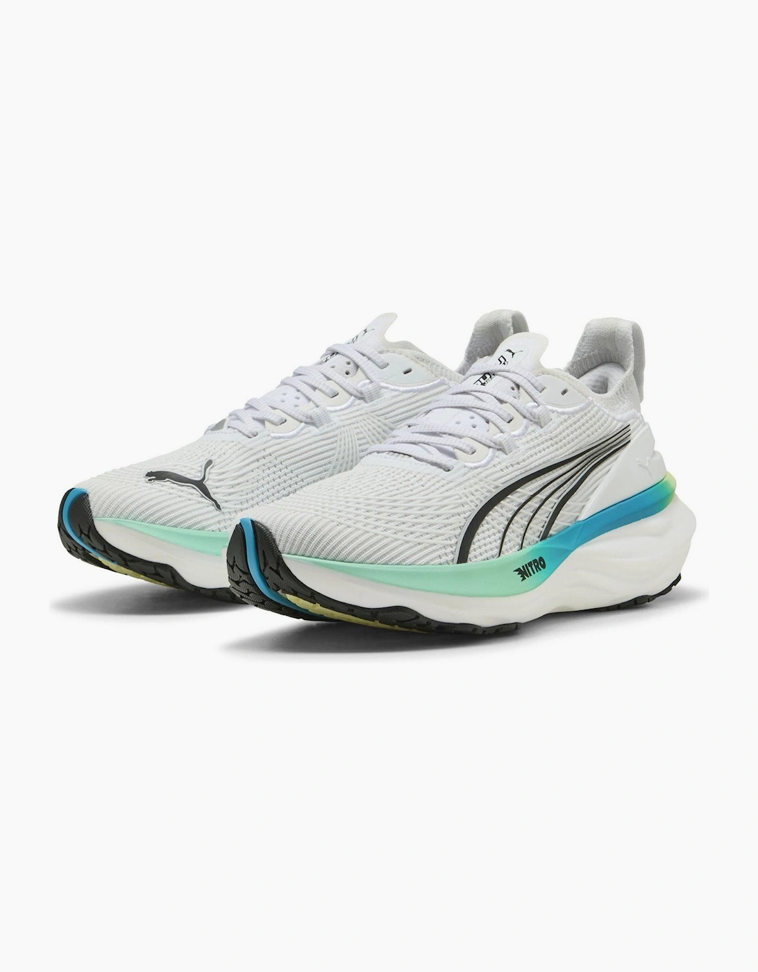 Puma Women's White Foreverrun Nitro 2 Wn Road Running Shoes - Size: 7.5