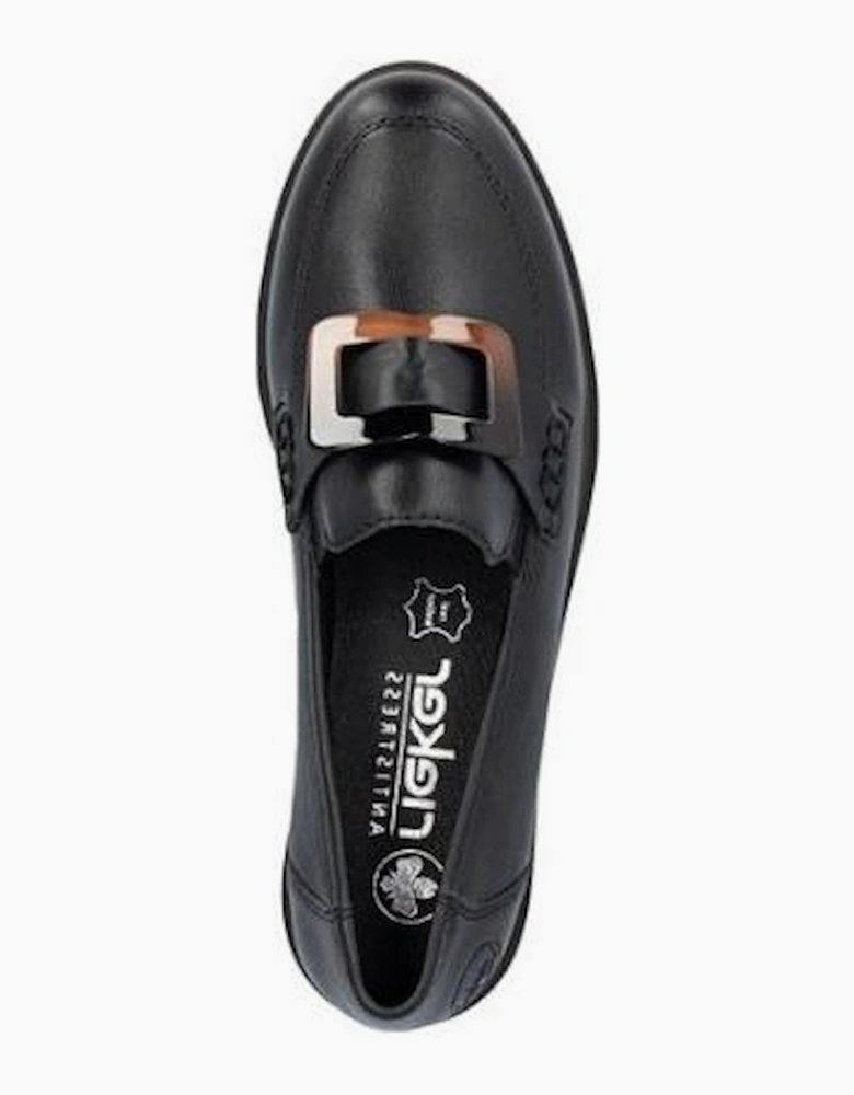 Rieker Ladies Shoes 45553-00 in Black