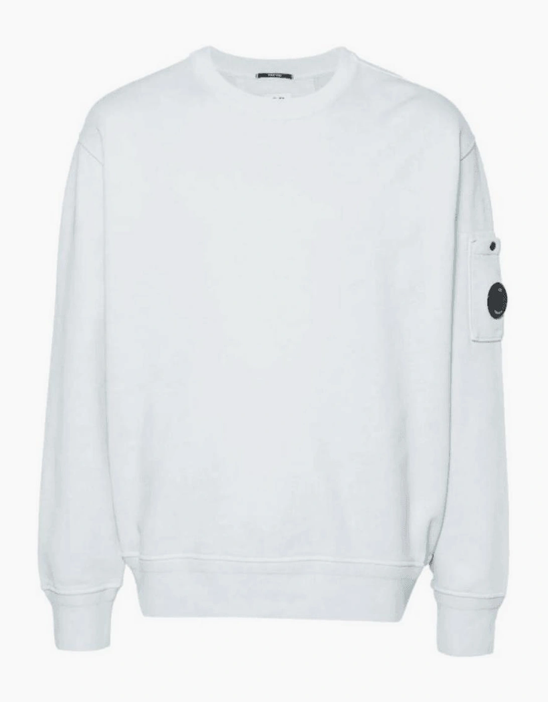 Cotton Lens Logo Crew Neck Starlight Blue Sweatshirt, 5 of 4