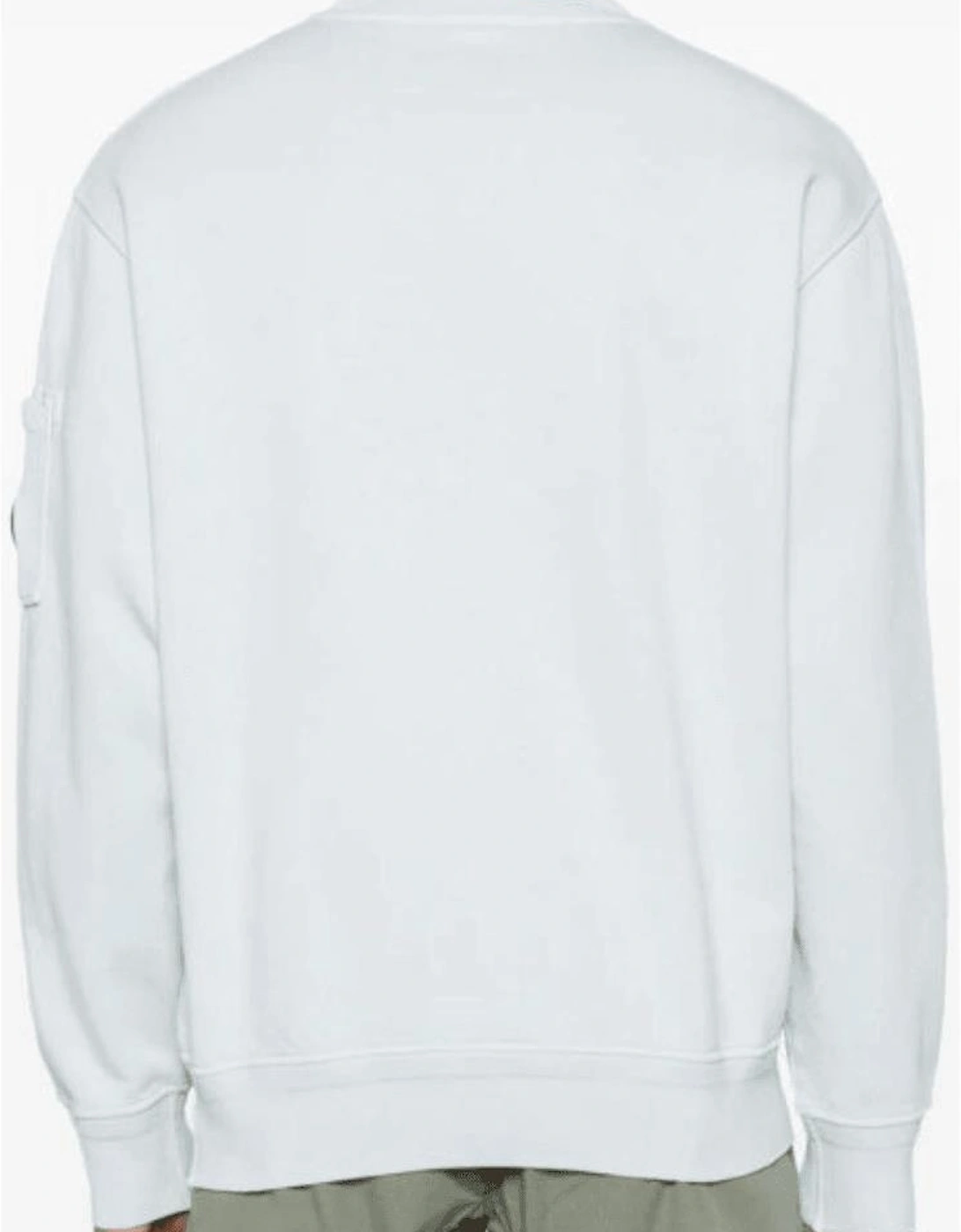 Cotton Lens Logo Crew Neck Starlight Blue Sweatshirt