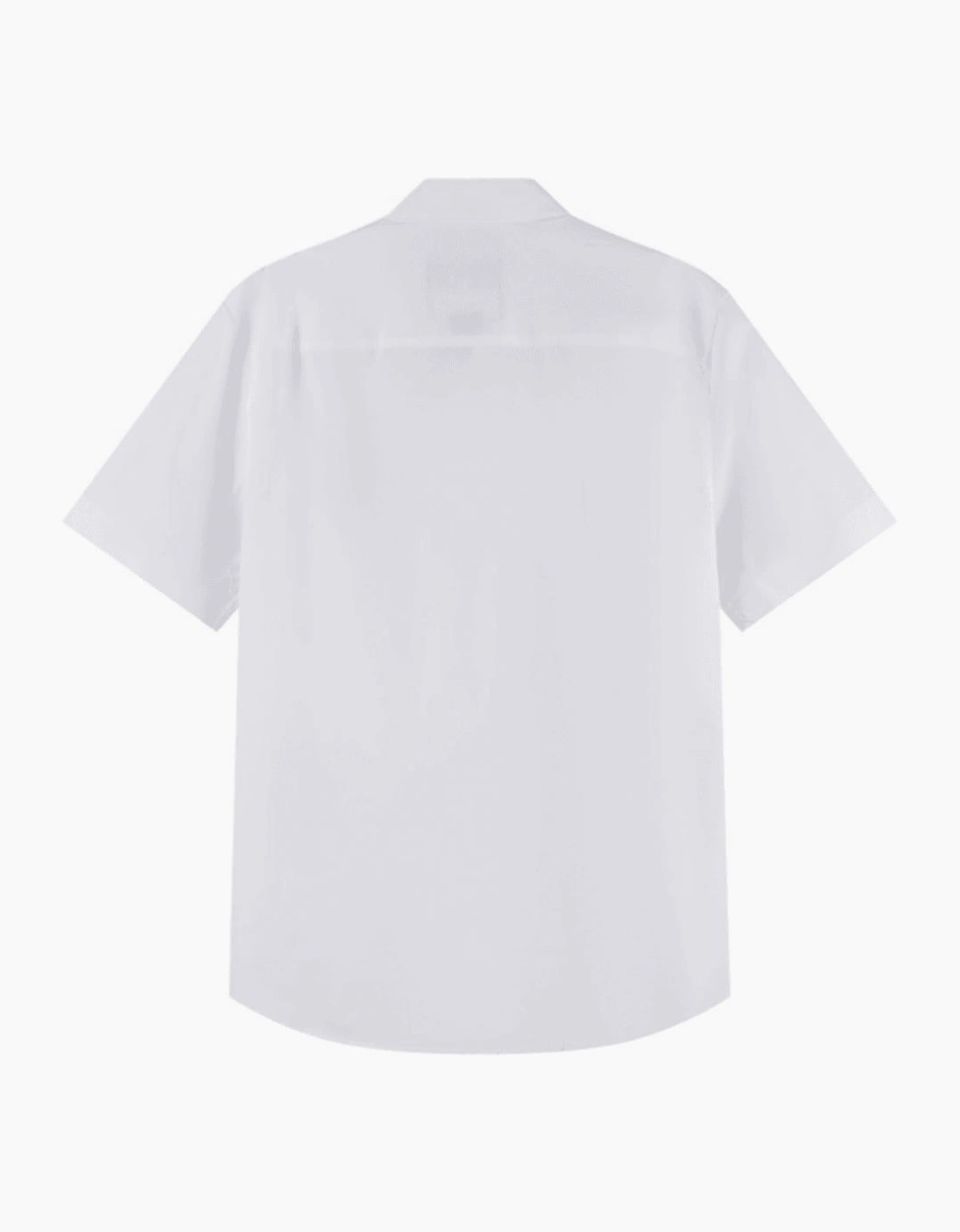 Printed Logo White/Gold Short Sleeve Shirt