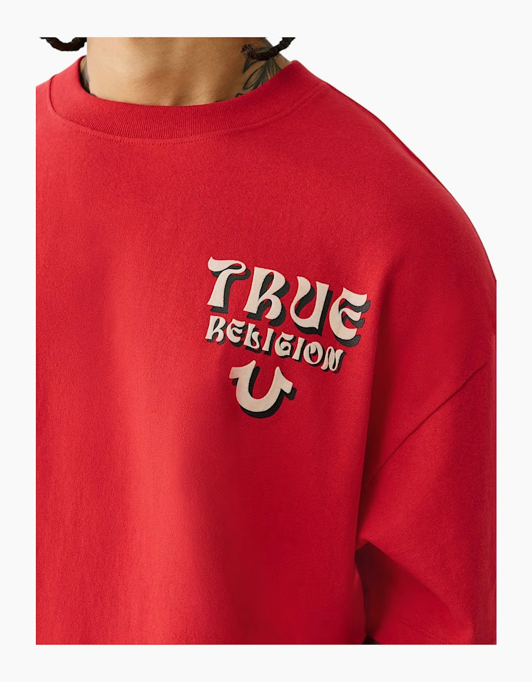 True Religion 109297 Mens Oversized T Shirts