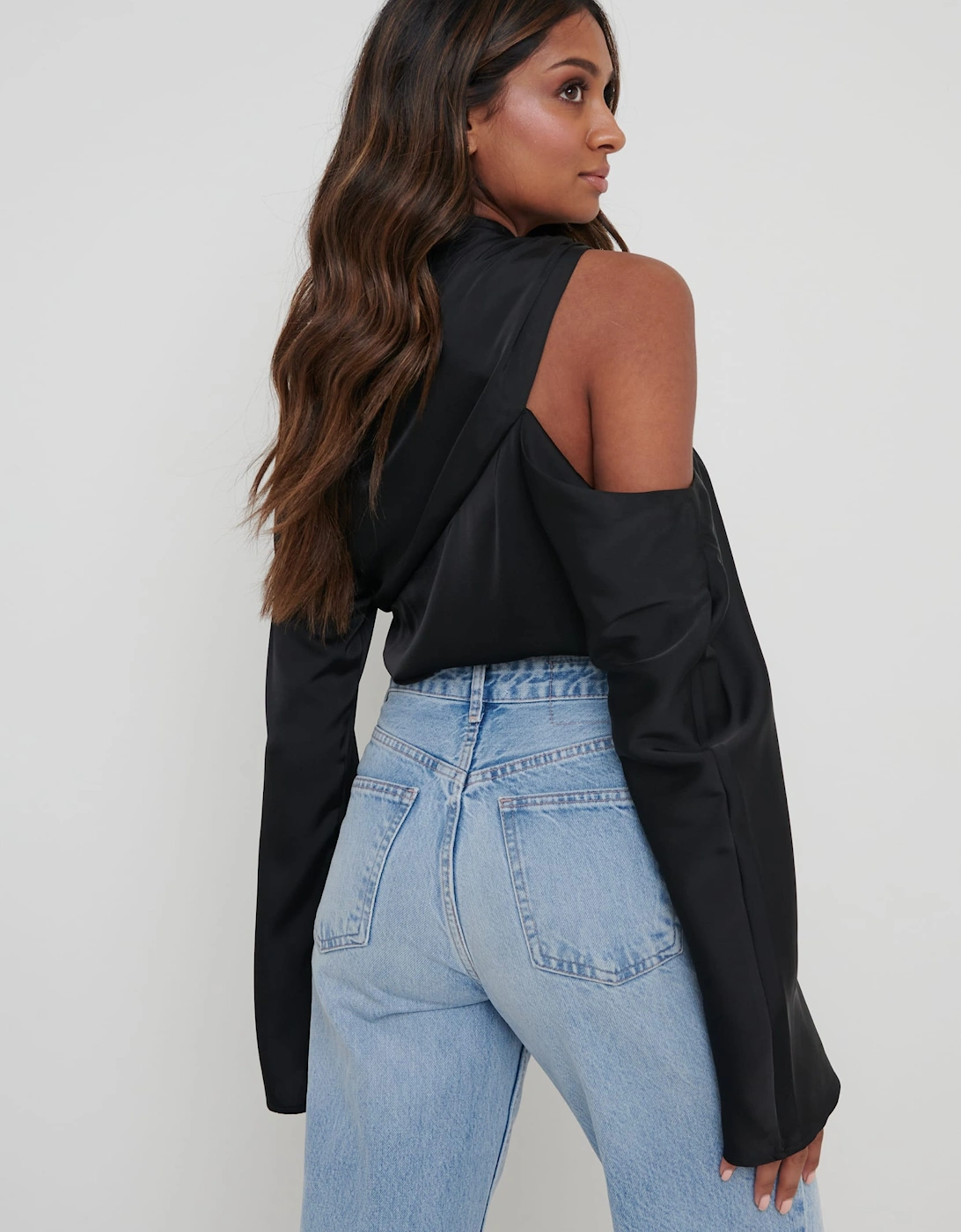 Jett Asymmetric Blouse - Black