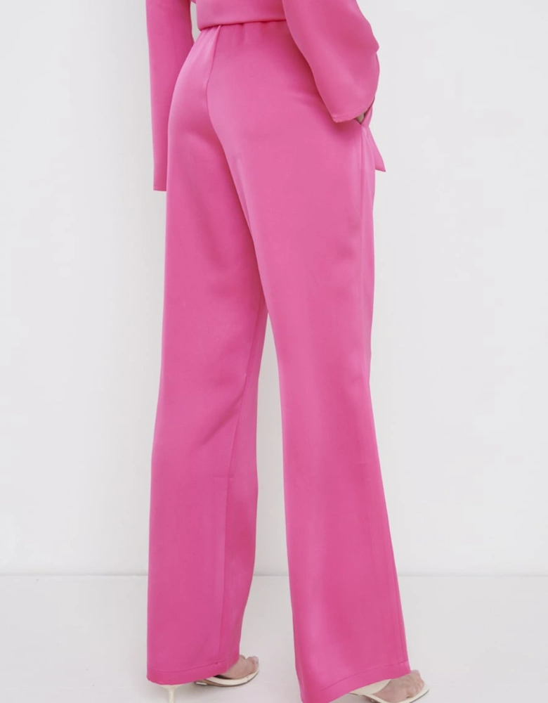 Ashley Straight Leg Trousers - Fuchsia