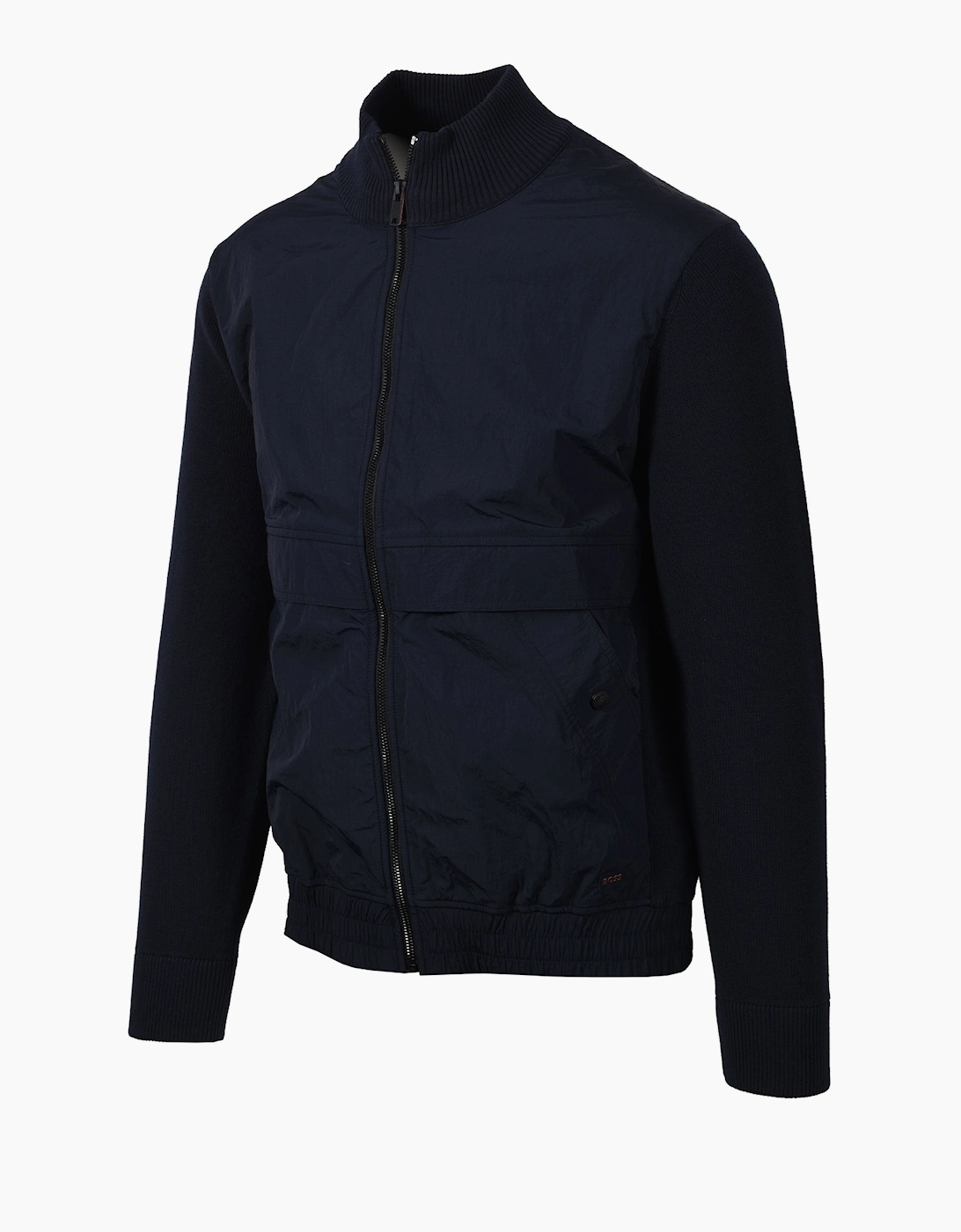 BOSS ORANGE KOBELLO MIX MEDIA JACKET DARK BLUE