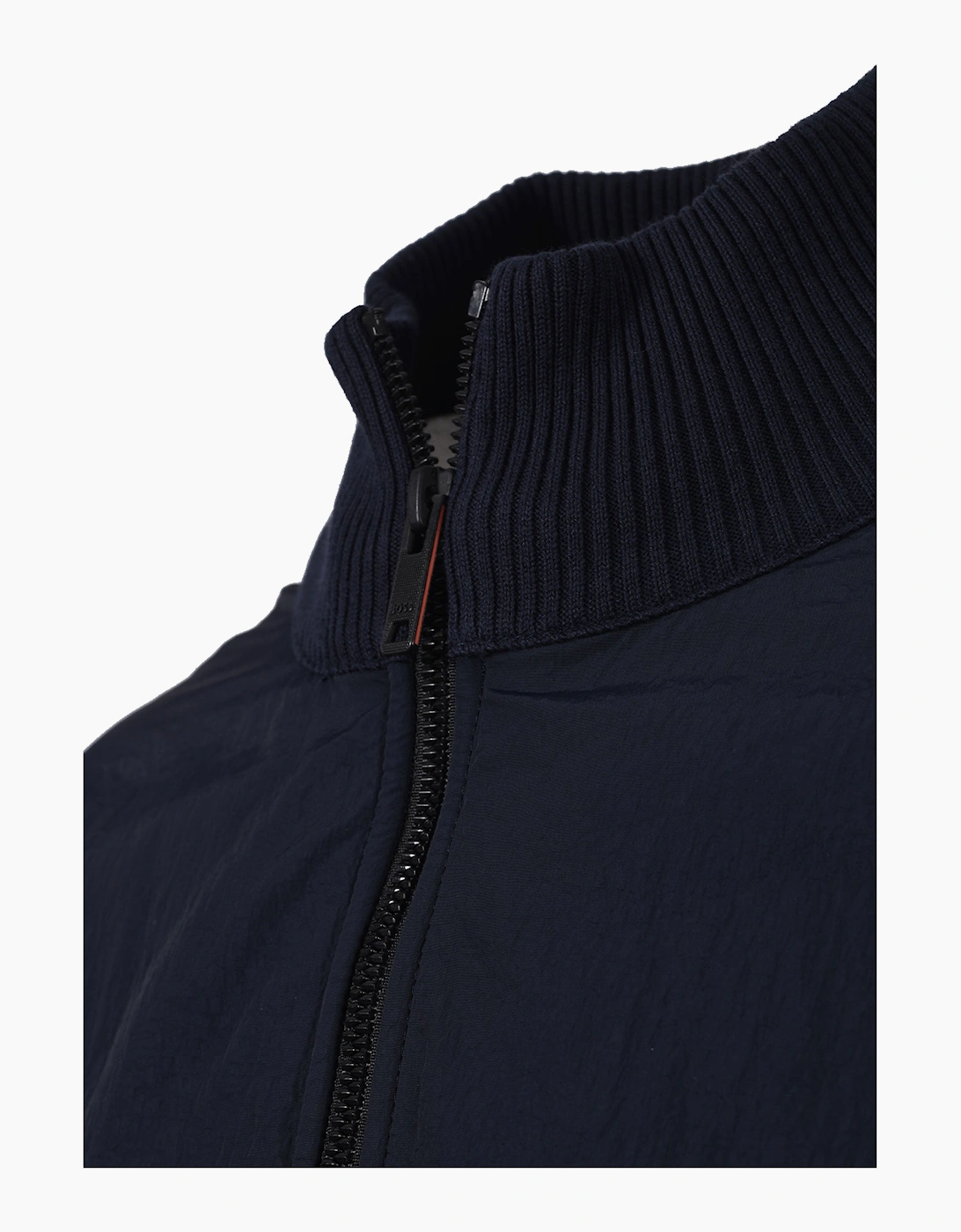 BOSS ORANGE KOBELLO MIX MEDIA JACKET DARK BLUE