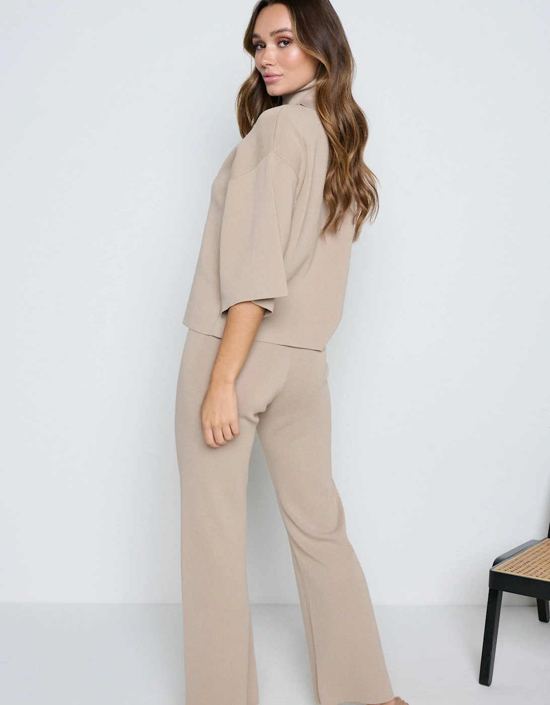 Hayden Kimono Sleeve Jumper - Beige