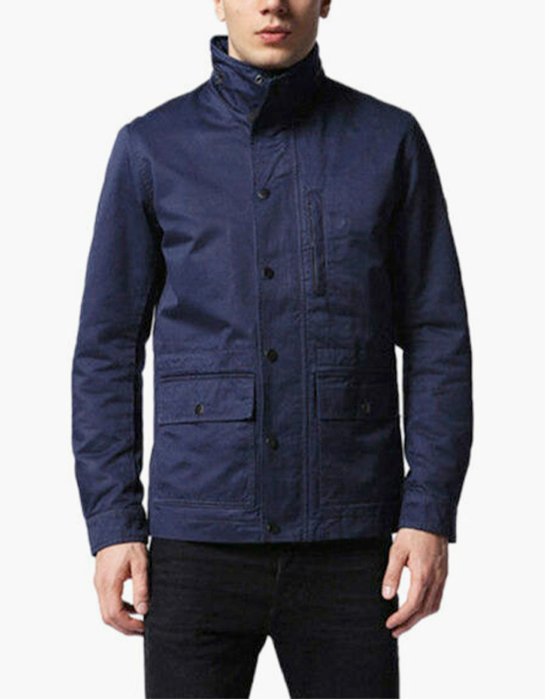 DIESEL Mens Military Inspired Hooded Jacket, 2 of 1
