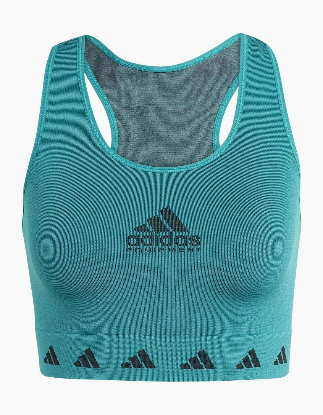 Adidas Women's Green / Originals Logo Sports Bra - Size: 12 Uk