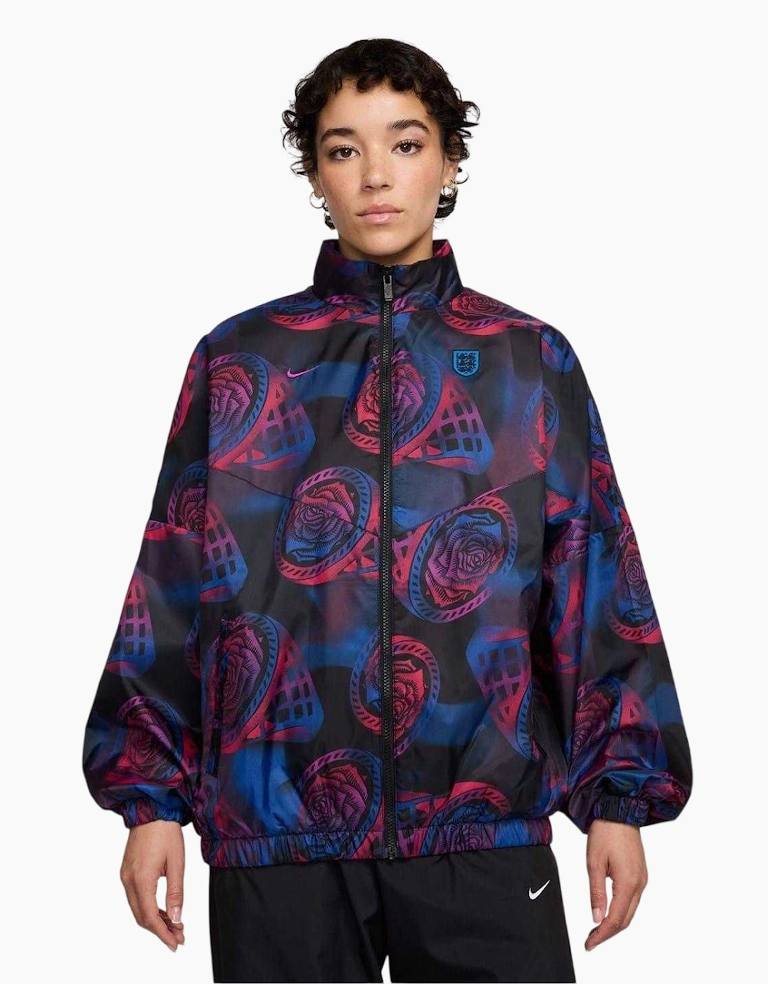 Nike Women's Black / Essential England Windrunner Jacket - Size: 8
