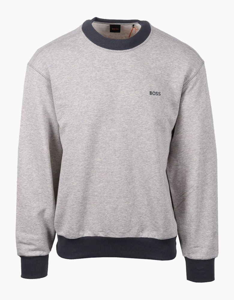 BOSS ORANGE WE_EDGE SWEATSHIRT OPEN GREY