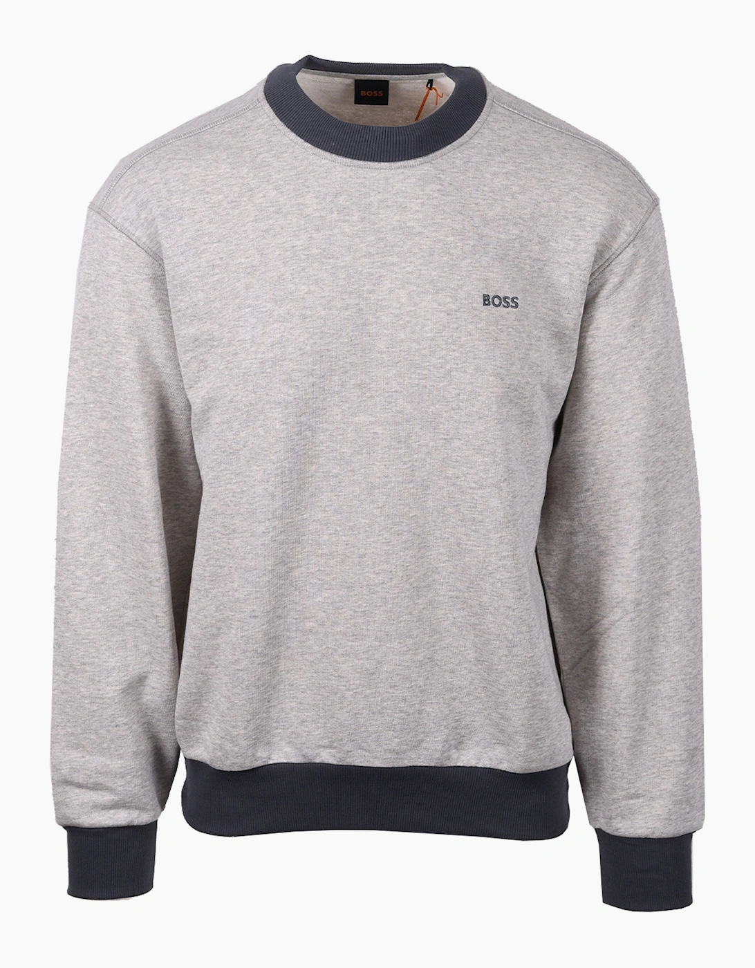 Boss Men's BOSS ORANGE WE_EDGE SWEATSHIRT OPEN GREY