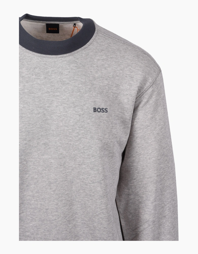 BOSS ORANGE WE_EDGE SWEATSHIRT OPEN GREY