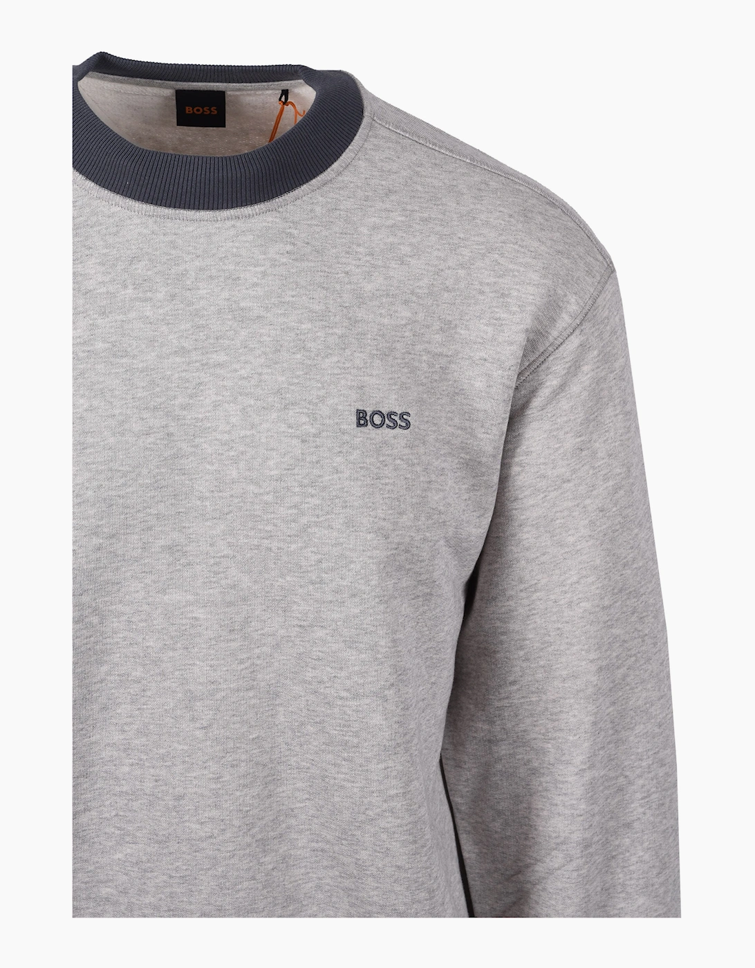 BOSS ORANGE WE_EDGE SWEATSHIRT OPEN GREY