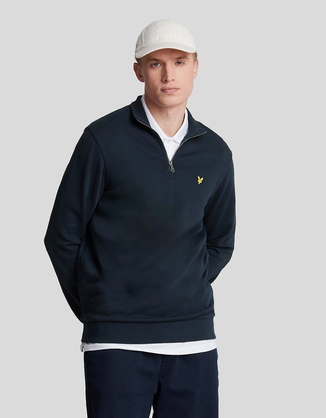 Cotton Loopback 1/4 Zip Sweatshirt, 7 of 6