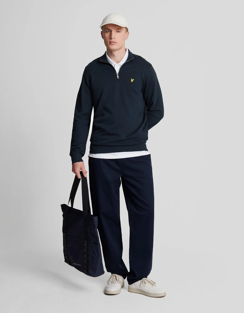 Cotton Loopback 1/4 Zip Sweatshirt