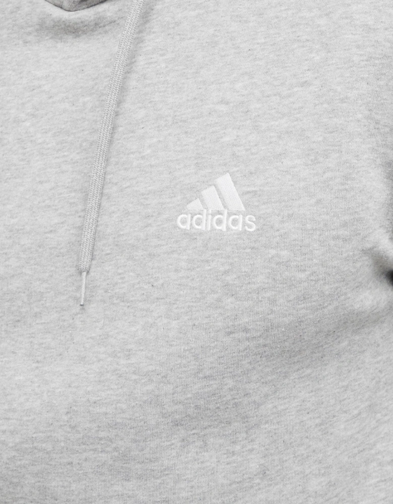 Adidas Mens Essentials Fleece 3 Stripes Hoodie Regular Fit Long Sleeve OTH Hood