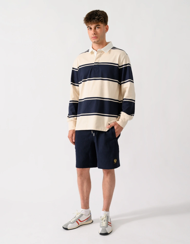 Belstaff Mens Logo Sweatshorts - Dark Ink
