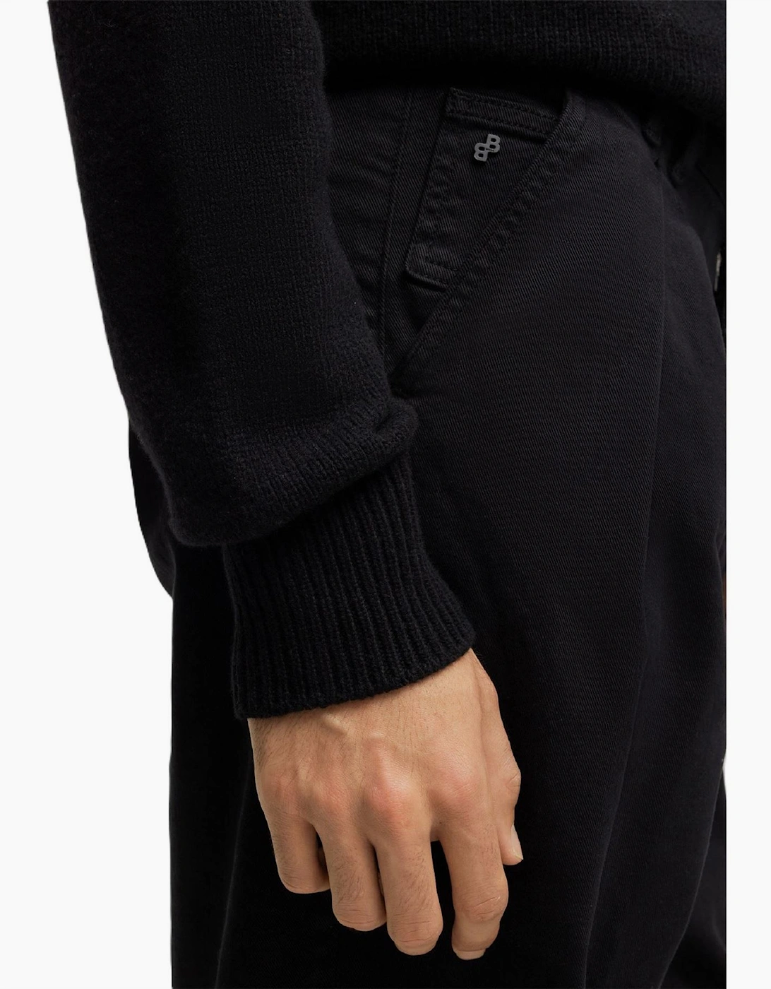 Tulsa Solid Patterned Straight Chinos