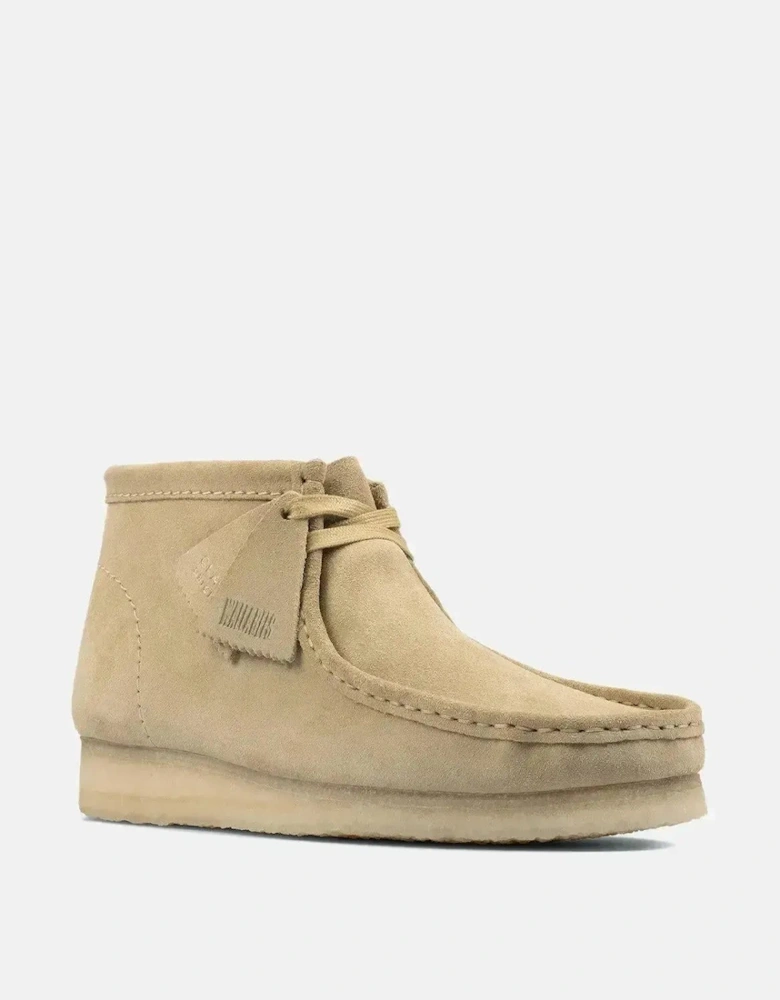 CLARKS ORIGINALS MENS WALLABEE BOOTS MAPLE SUEDE