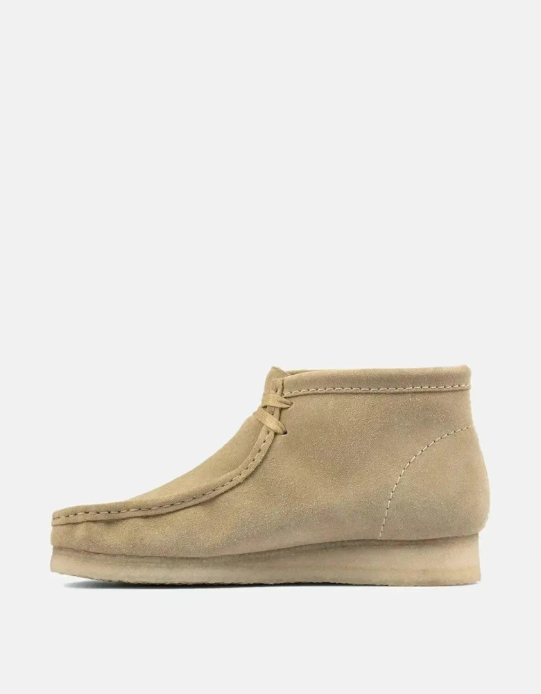 CLARKS ORIGINALS MENS WALLABEE BOOTS MAPLE SUEDE
