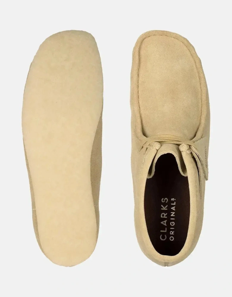 CLARKS ORIGINALS MENS WALLABEE BOOTS MAPLE SUEDE