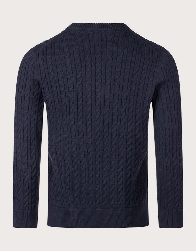 Regular Fit Cable Knitted Jumper