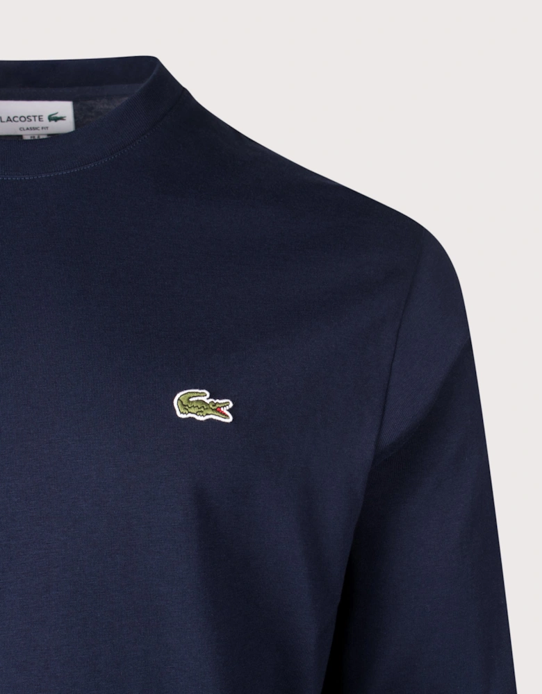 Classic Fit Long Sleeved Cotton T-Shirt