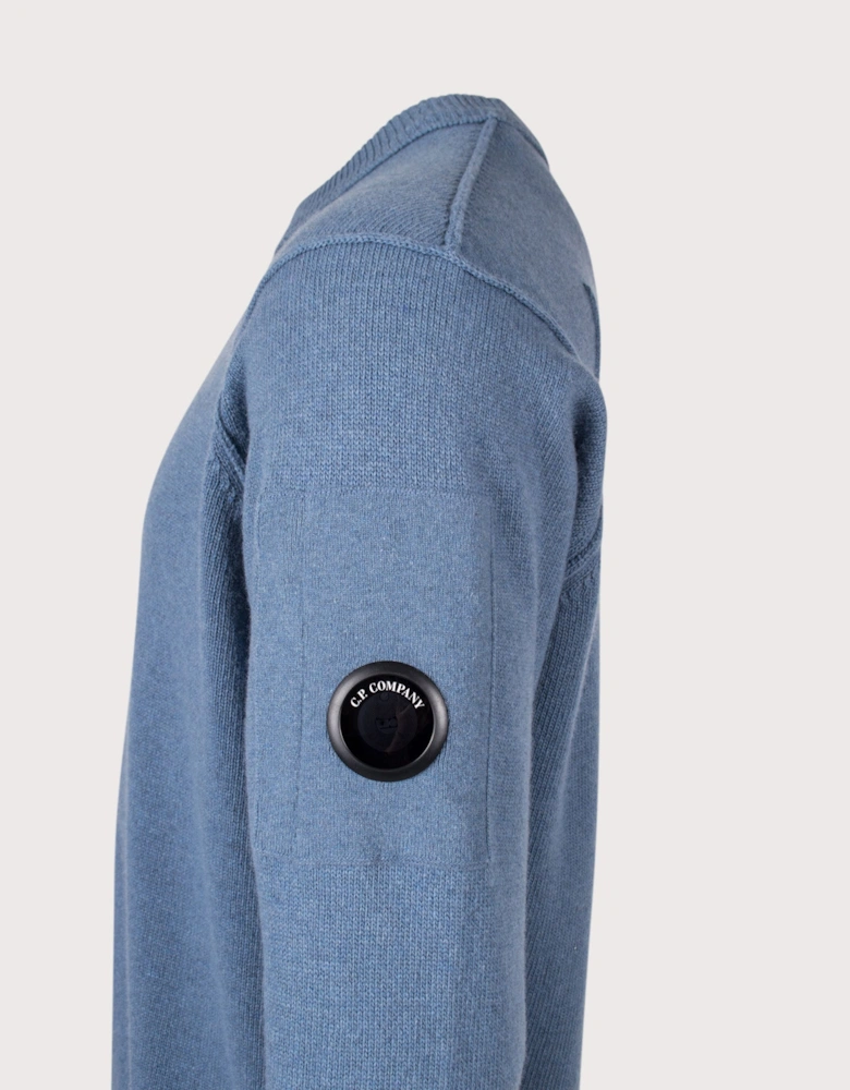 Lambswool GRS Crewneck Lens Jumper