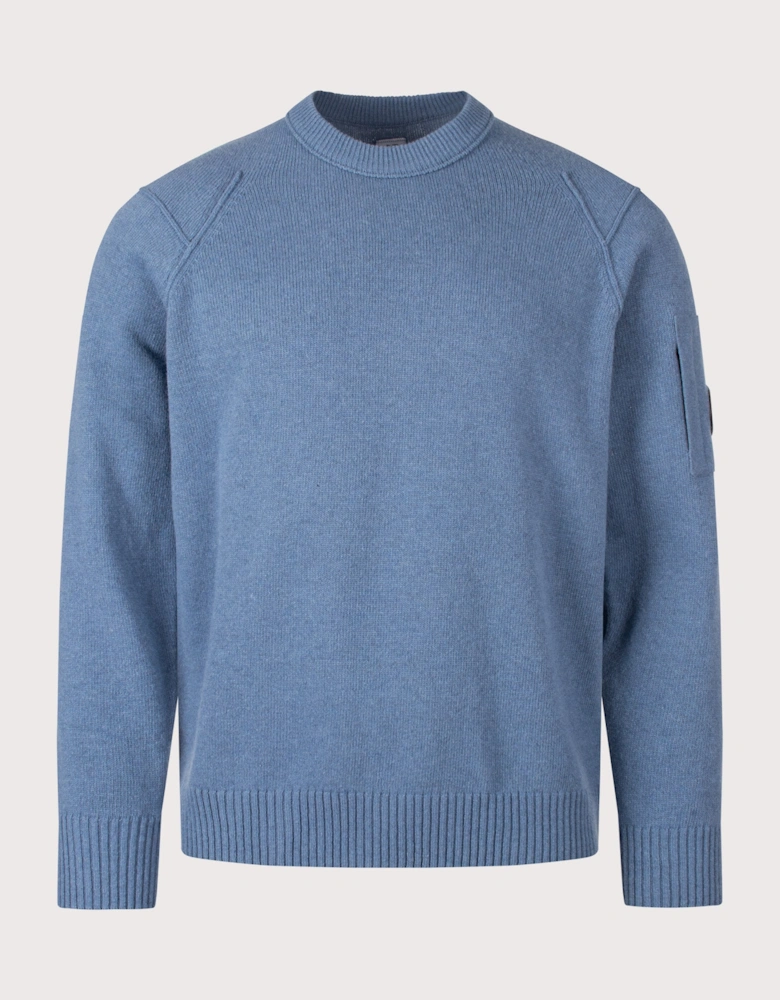 Lambswool GRS Crewneck Lens Jumper