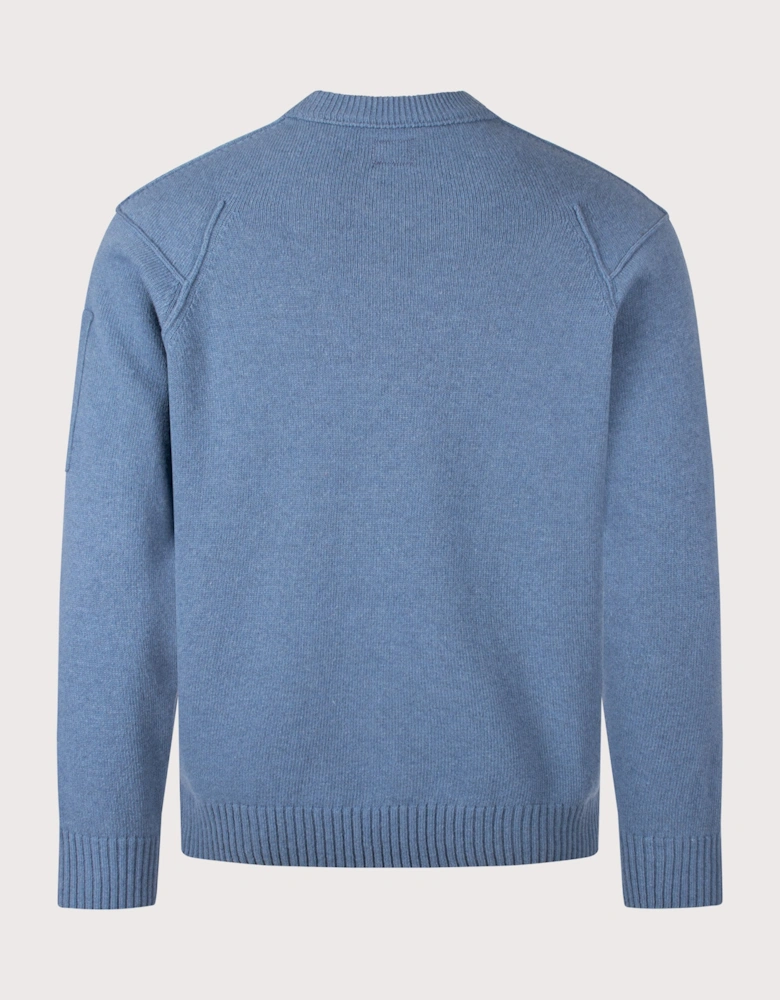 Lambswool GRS Crewneck Lens Jumper