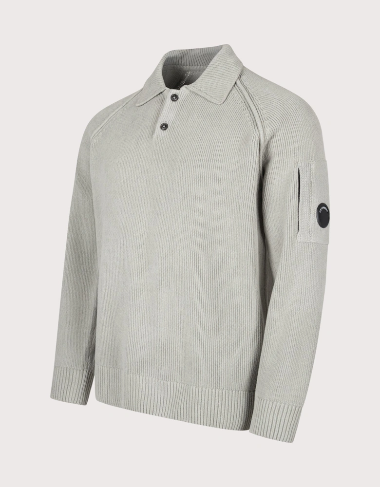Chenille Cotton Polo Jumper