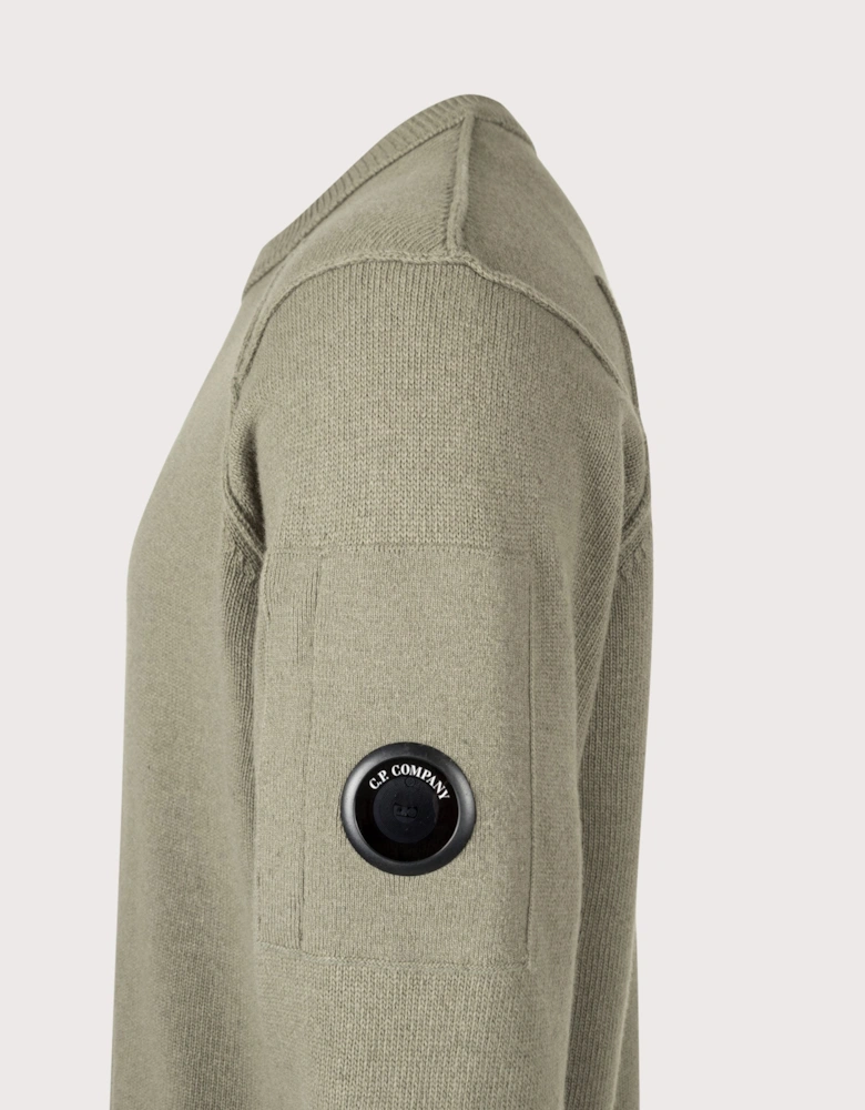 Lambswool GRS Crewneck Lens Jumper