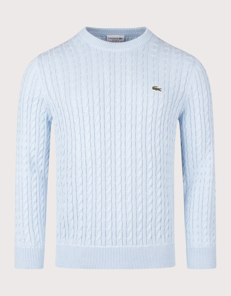 Regular Fit Cable Knitted Jumper