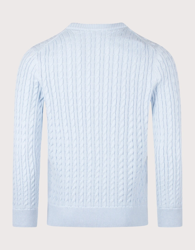 Regular Fit Cable Knitted Jumper