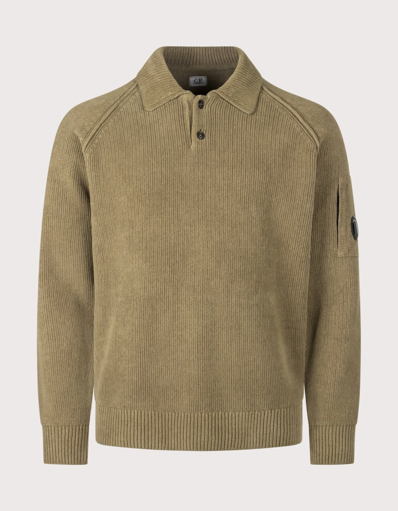 Chenille Cotton Polo Jumper