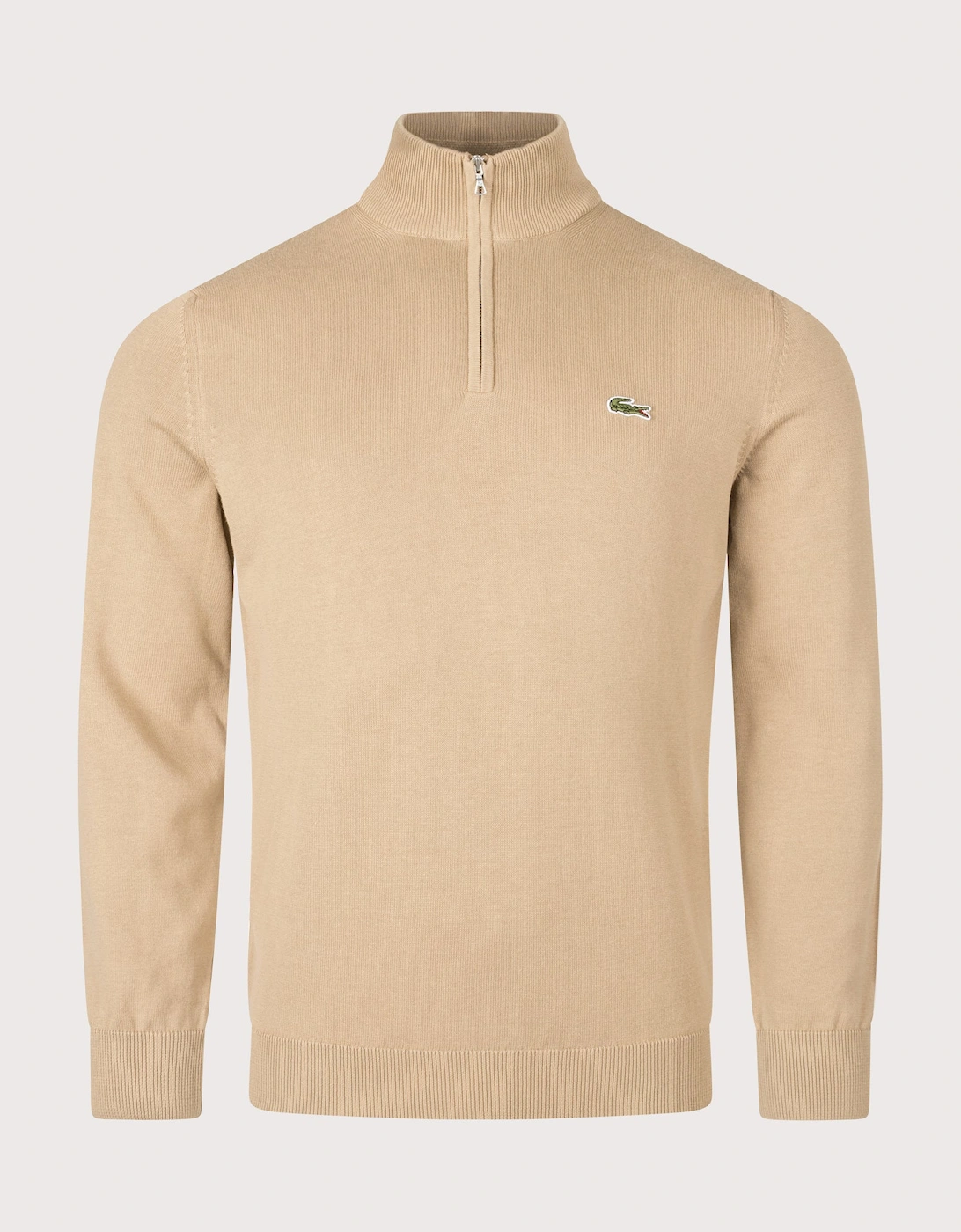 Regular Fit Quarter Zip Knit Jumper, 5 of 4