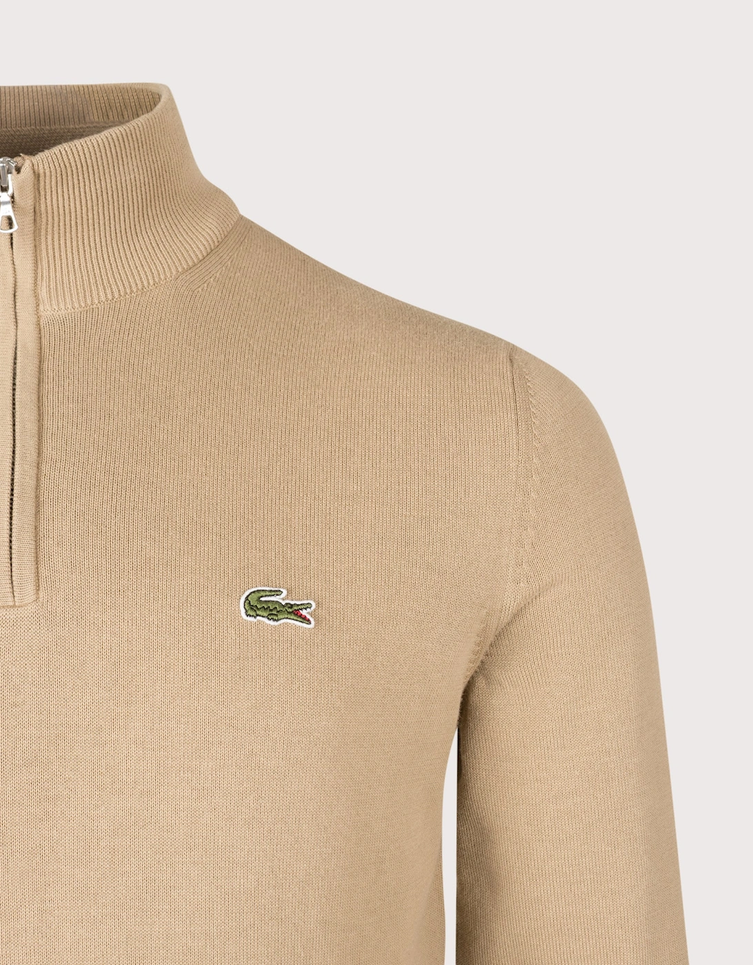 Regular Fit Quarter Zip Knit Jumper