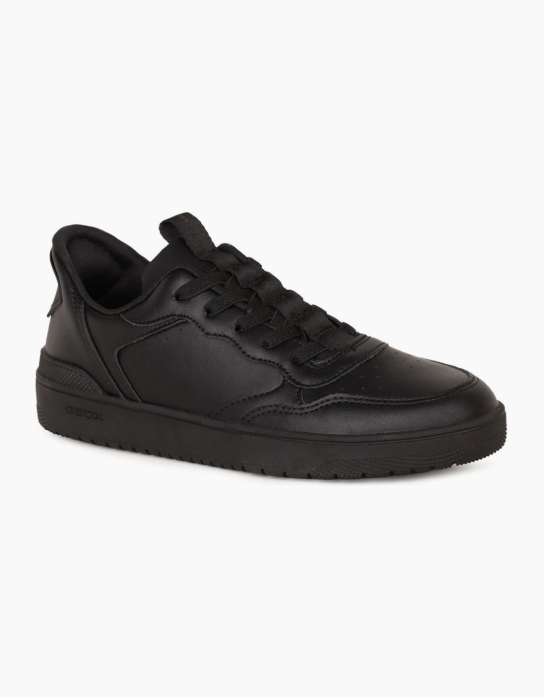 Geox Boys Black  J Washiba Fast  School Shoes - Size 1.5 (Older)/F (Standard) Kids