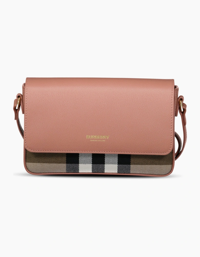 Burberry 'New Hampshire' Leather Shoulder Bag Dark Rosewood Pink