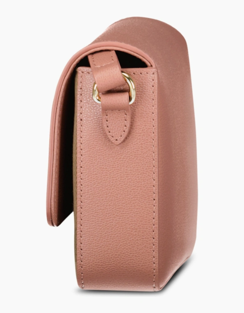 Burberry 'New Hampshire' Leather Shoulder Bag Dark Rosewood Pink