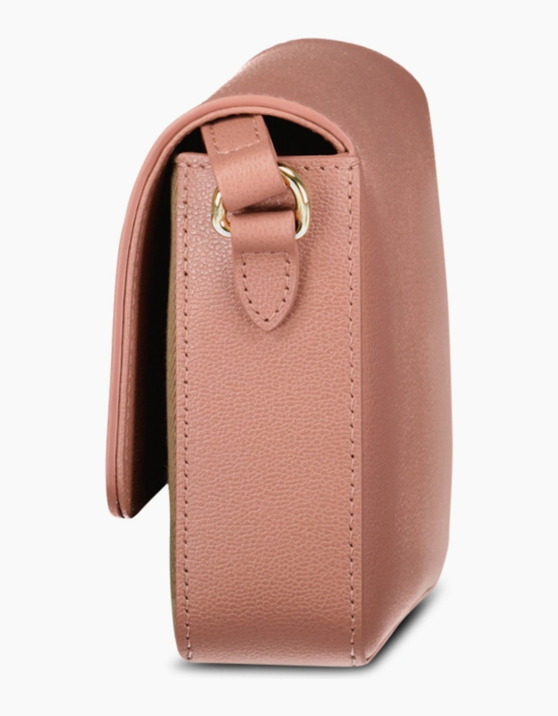 Burberry 'New Hampshire' Leather Shoulder Bag Dark Rosewood Pink