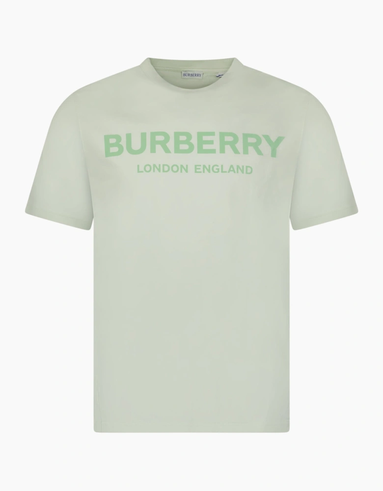 Burberry 'Ellison' London Logo Print T-Shirt Mint Green