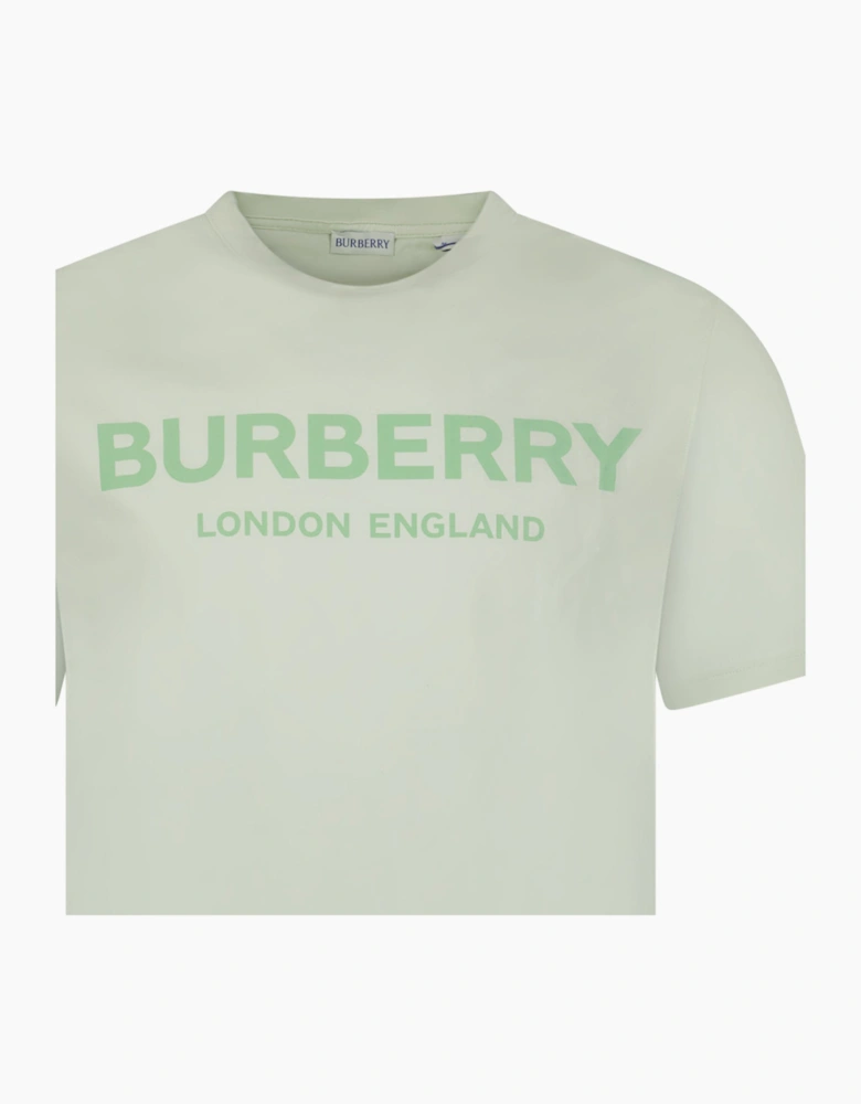 Burberry 'Ellison' London Logo Print T-Shirt Mint Green